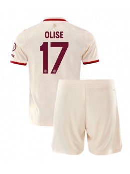 Detské Futbalové oblečenie Bayern Munich Michael Olise #17 2024-25 Krátky Rukáv - Tretina (+ trenírky)